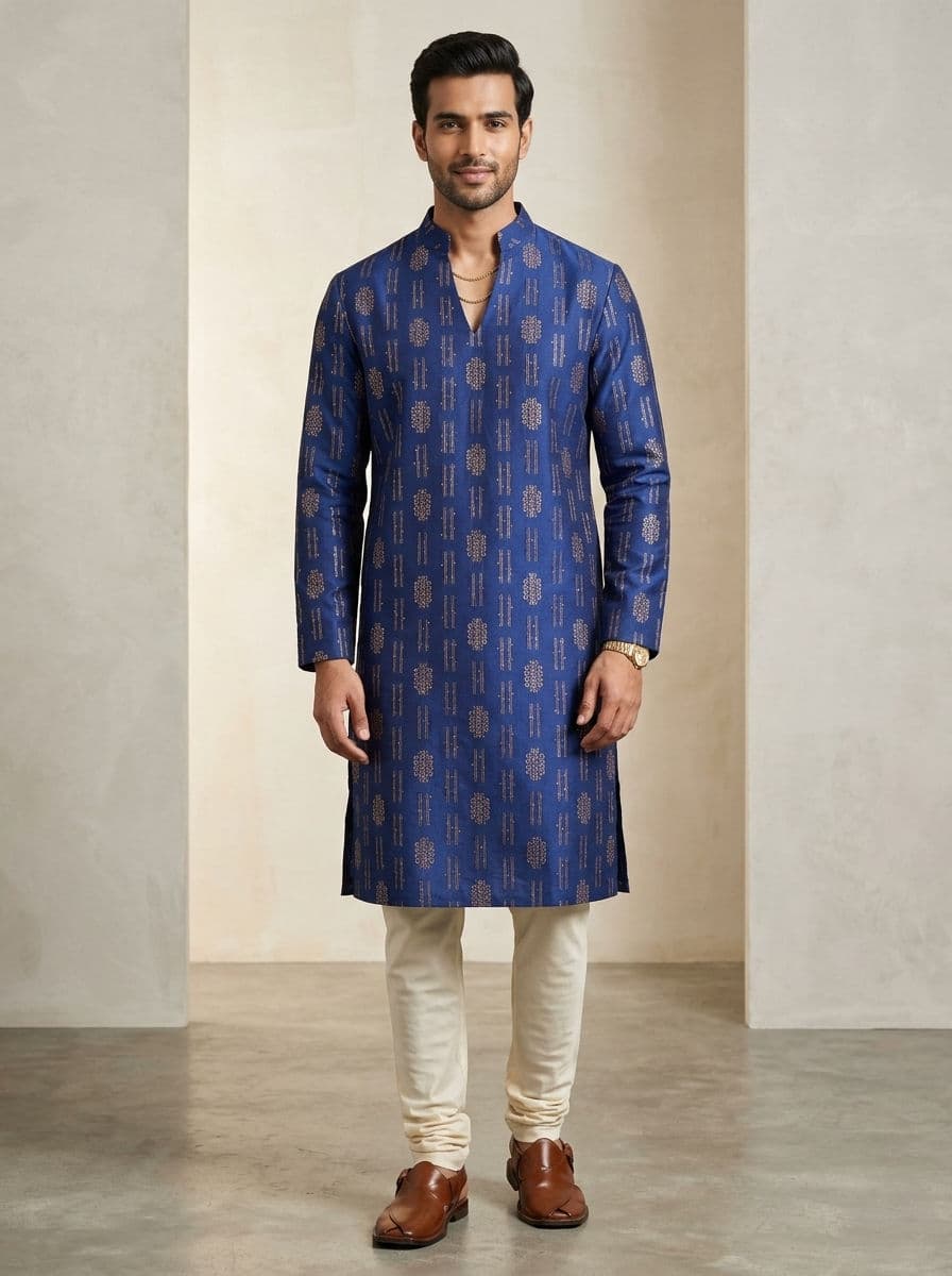 Silk Festive Kurta Set