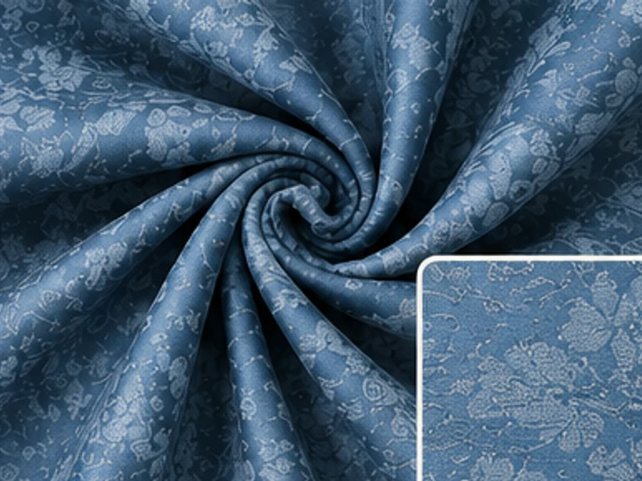 Florals in four tones fabric texture